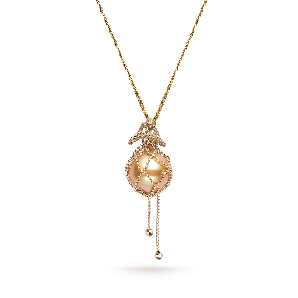 Pearl net necklace deals